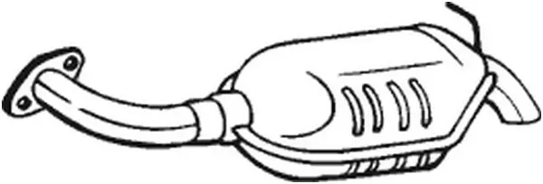 Tłumik, tylna część 171019 Bosal