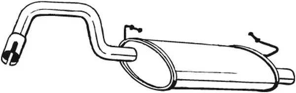 Tłumik, tylna część 235203 Bosal