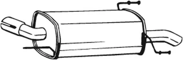Tłumik, tylna część 185201 Bosal