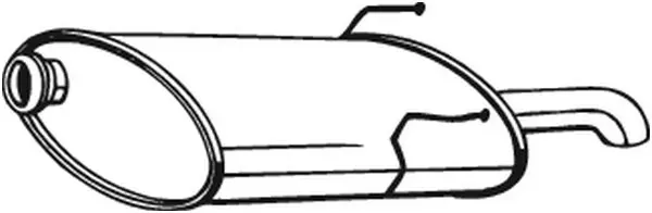 Tłumik, tylna część Peugeot 406 8E, F