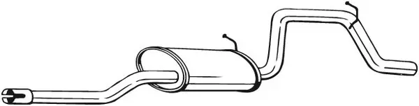 Tłumik, tylna część Opel Agila A