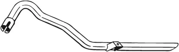 Tłumik, tylna część 801185 Bosal
