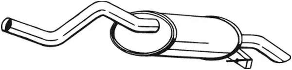 Tłumik, tylna część Renault Clio II