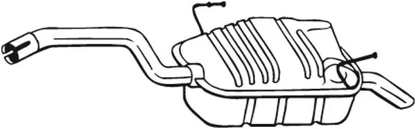 Tłumik, tylna część Citroen C8 EA, EB