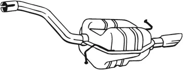 Tłumik, tylna część 233205 Bosal