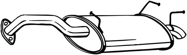 Tłumik, tylna część Ford Fiesta Mk3