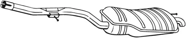 Tłumik, tylna część 283497 Bosal