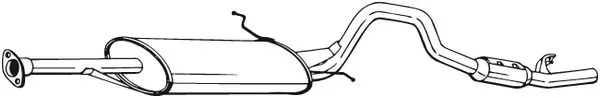 Tłumik, tylna część 287511 Bosal