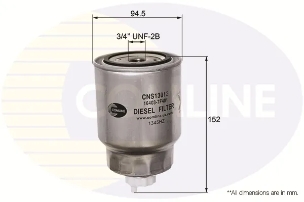 Filtr paliwa CNS13013 Comline