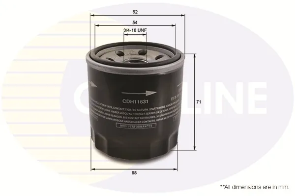 Filtr oleju CDH11631 Comline