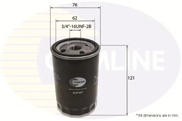 Filtr oleju EOF007 Comline