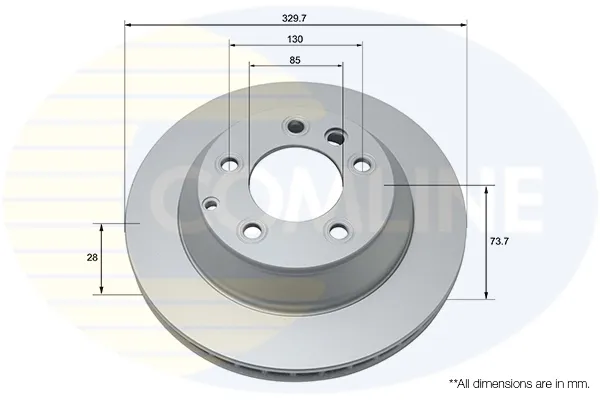 Tarcza hamulcowa tylna ADC1460V Comline