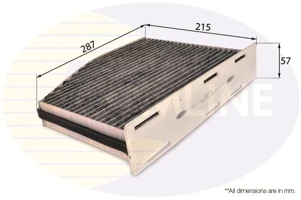 Filtr kabiny EKF118A Comline