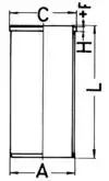 Tuleja tłoka 89734190 Kolbenschmidt