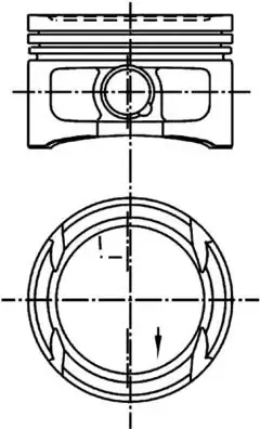 Tłok, komplet do jednego cylindru, STD 99562600 Kolbenschmidt