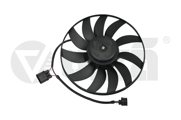 Wentylator elektryczny układu chłodzenia, kompletny (silnik+wirnik) lewy 99590014001 Vika