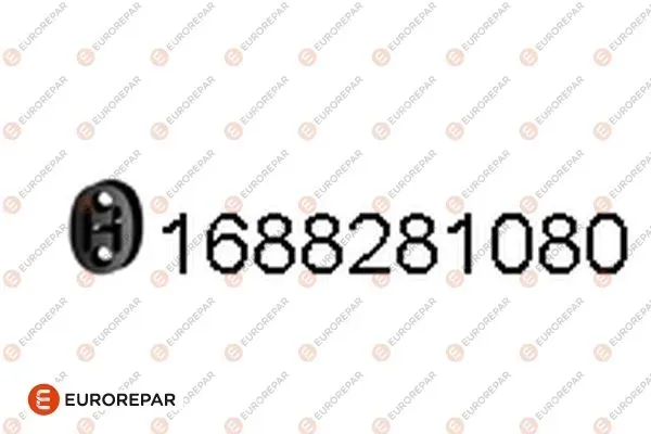 Poduszka mocowania tłumika 1688281080 Eurorepar