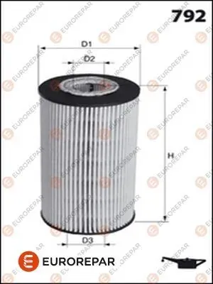 Filtr oleju 1616172180 Eurorepar