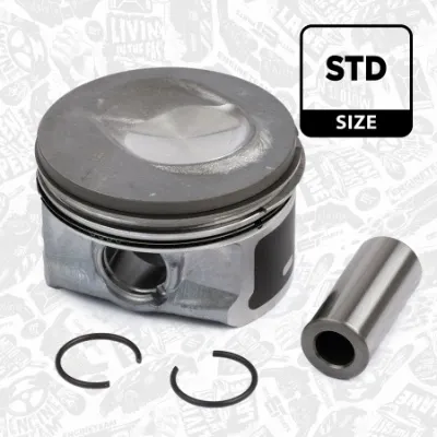 Tłok, komplet do jednego cylindru, STD Skoda Rapid NH3, NK3, NK6