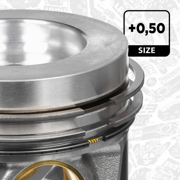 Tłok, komplet na 1 cylinder, 2. naprawa (+0,50) Volkswagen Tiguan II
