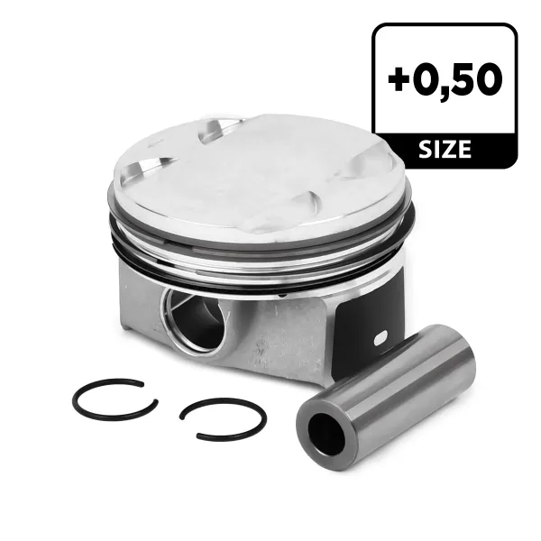 Tłok, komplet na 1 cylinder, 2. naprawa (+0,50) Volkswagen Caddy IV
