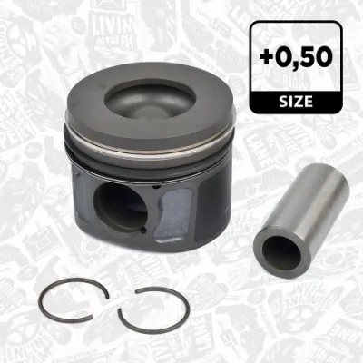 Tłok, komplet na 1 cylinder, 2. naprawa (+0,50) Citroen Jumper 250
