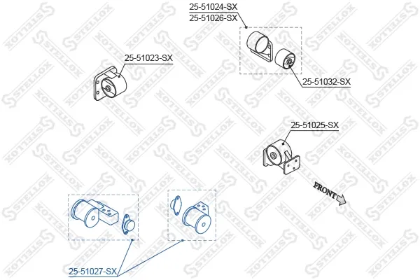 Poduszka (podpora) silnika prawa Hyundai Accent I