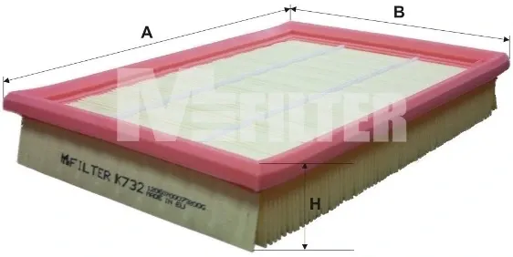 Filtr powietrza K732 Mfilter