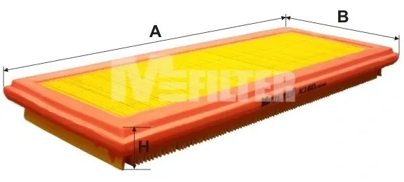 Filtr powietrza K160 Mfilter