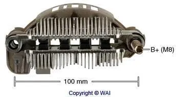 Mostek prostowniczy alternatora = Moster diodowy alternatora Mitsubishi Pajero III