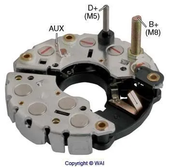 Mostek prostowniczy alternatora = Moster diodowy alternatora Audi 200 44, 44Q