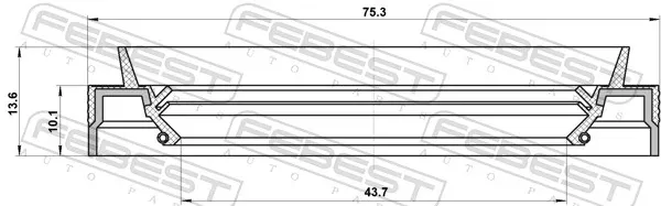 Uszczelniacz końcówki reduktora mostu tylnego BMW 3 E36