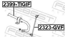 Stabilizator przedni 2399TIGIF Febest