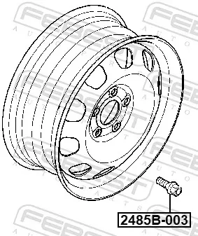Śruba koła Renault LOGAN I