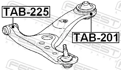 Silentblock przedniego wahacza dolnego Toyota Avensis LCM