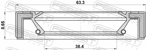  Uszczelniacz półosi mostu przedniego Skoda Octavia II A5 liftback (1Z3) (2004 - 2013) II A5