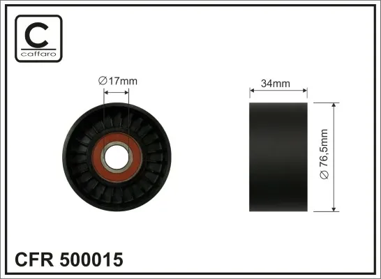 Rolka napinacza paska napędowego 500015 Caffaro