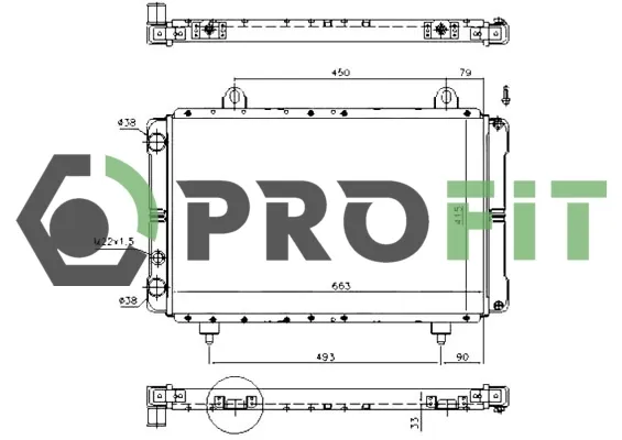 Chłodnica silnika Fiat Ducato I
