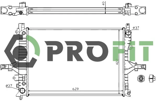 Chłodnica silnika Volvo XC70 CROSS COUNTRY