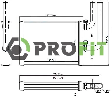 Chłodnica nagrzewnicy (ogrzewacza) Mitsubishi Outlander I