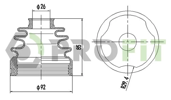 Osłona przegubu napędowego Nissan Qashqai