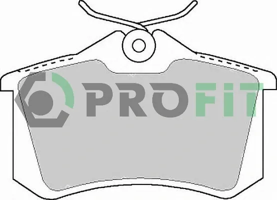 Okładziny (klocki) do hamulców tarczowych tylne 50001083 Profit