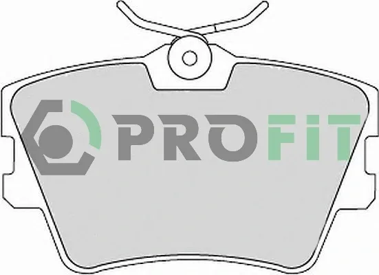 Okładziny (klocki) do hamulców tarczowych tylne 50001132 Profit