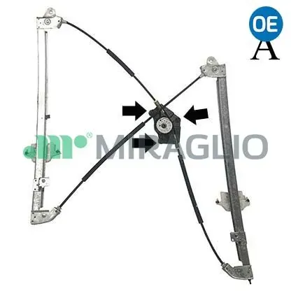 Mechanizm podnoszenia szyby drzwi przednich lewych Citroen C8 EA, EB