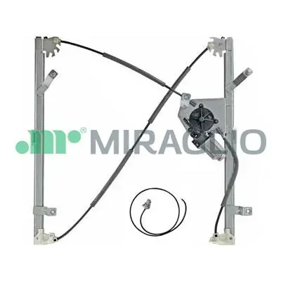 Mechanizm podnoszenia szyby drzwi przednich lewych 301537 Miraglio