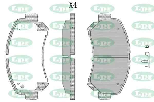 Klocki hamulcowe przednie tarczowe 05P1314 LPR