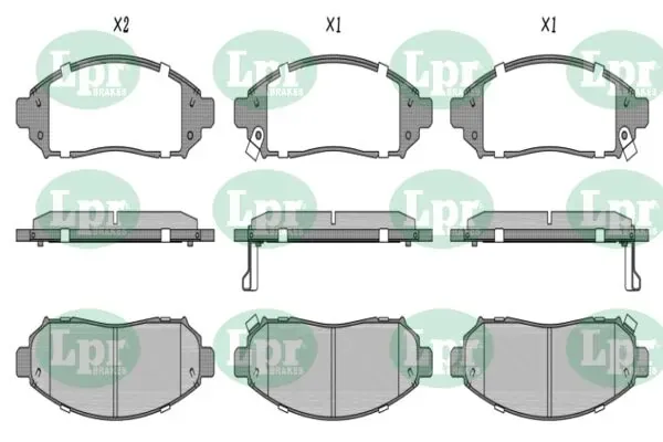 Klocki hamulcowe przednie tarczowe 05P1495 LPR