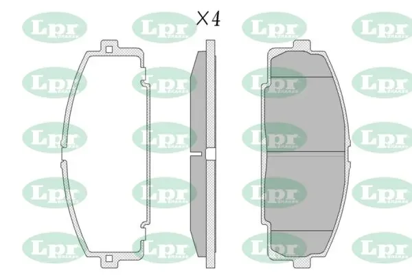 Klocki hamulcowe przednie tarczowe 05P577 LPR