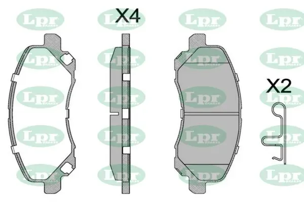 Klocki hamulcowe przednie tarczowe 05P1347 LPR