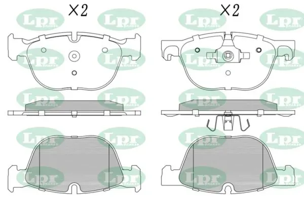 Klocki hamulcowe przednie tarczowe 05P1496 LPR